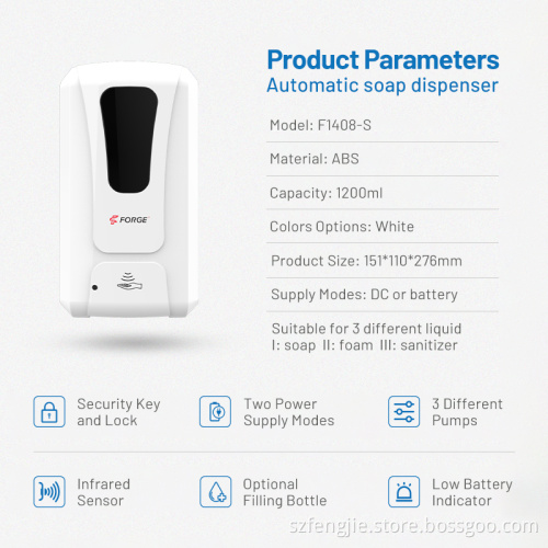 Wholesale Automatic Wall-Mounted Infrared Alcohol Hand Sanitizer Dispenser